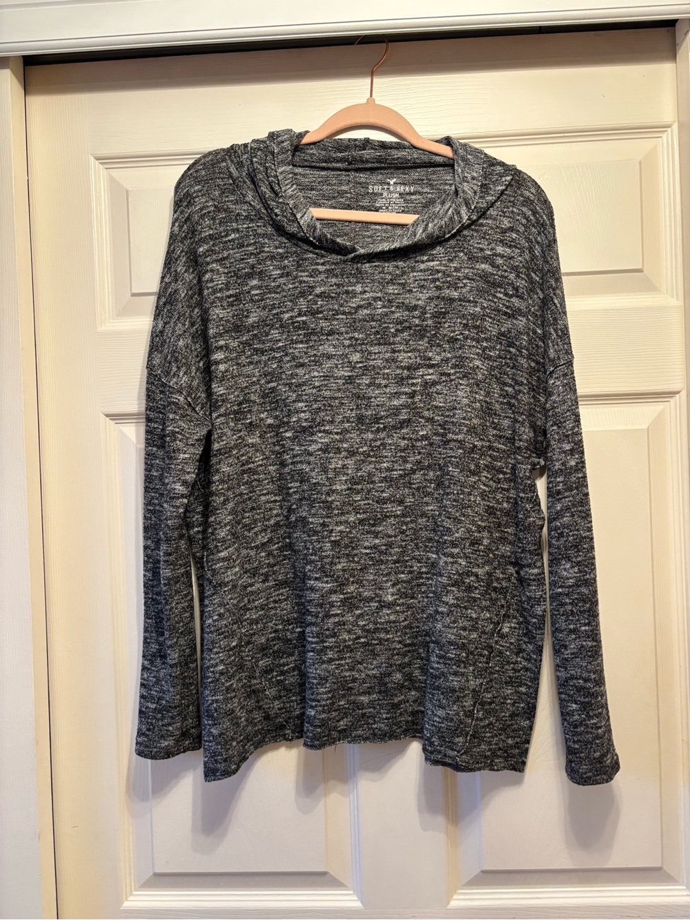 American Eagle Charcoal Hooded Sweater